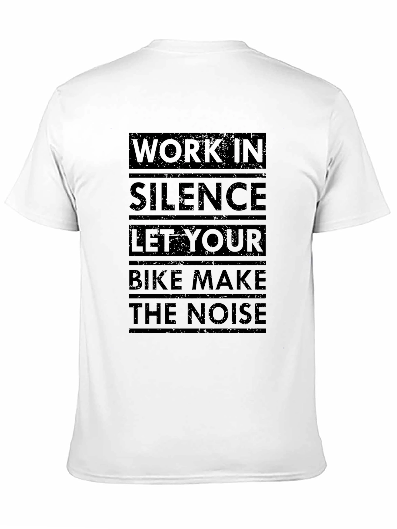 Work in Silence Bike T-Shirt - Ride Loud!