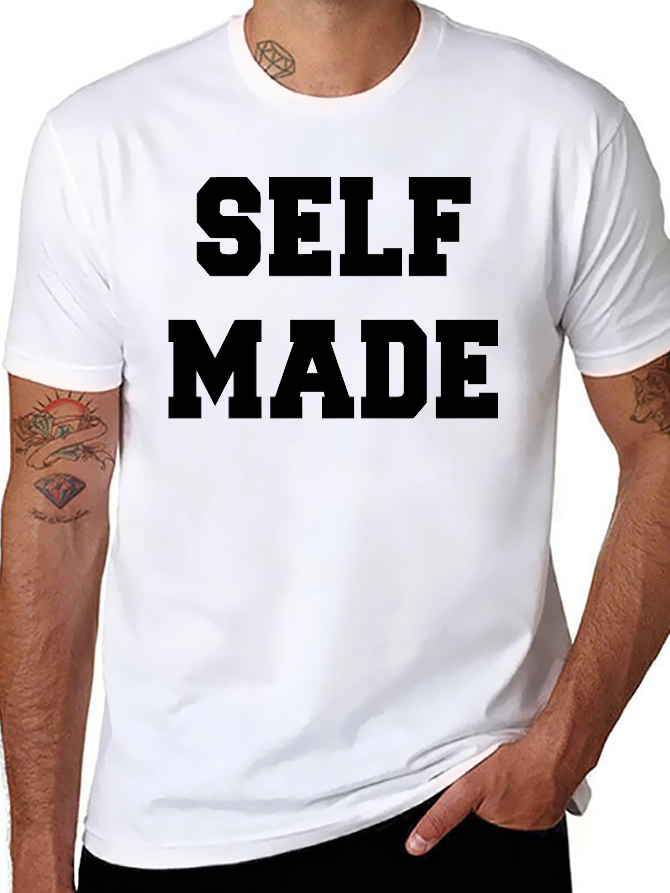 Self Made Graphic Tee - Bold Statement T-Shirt