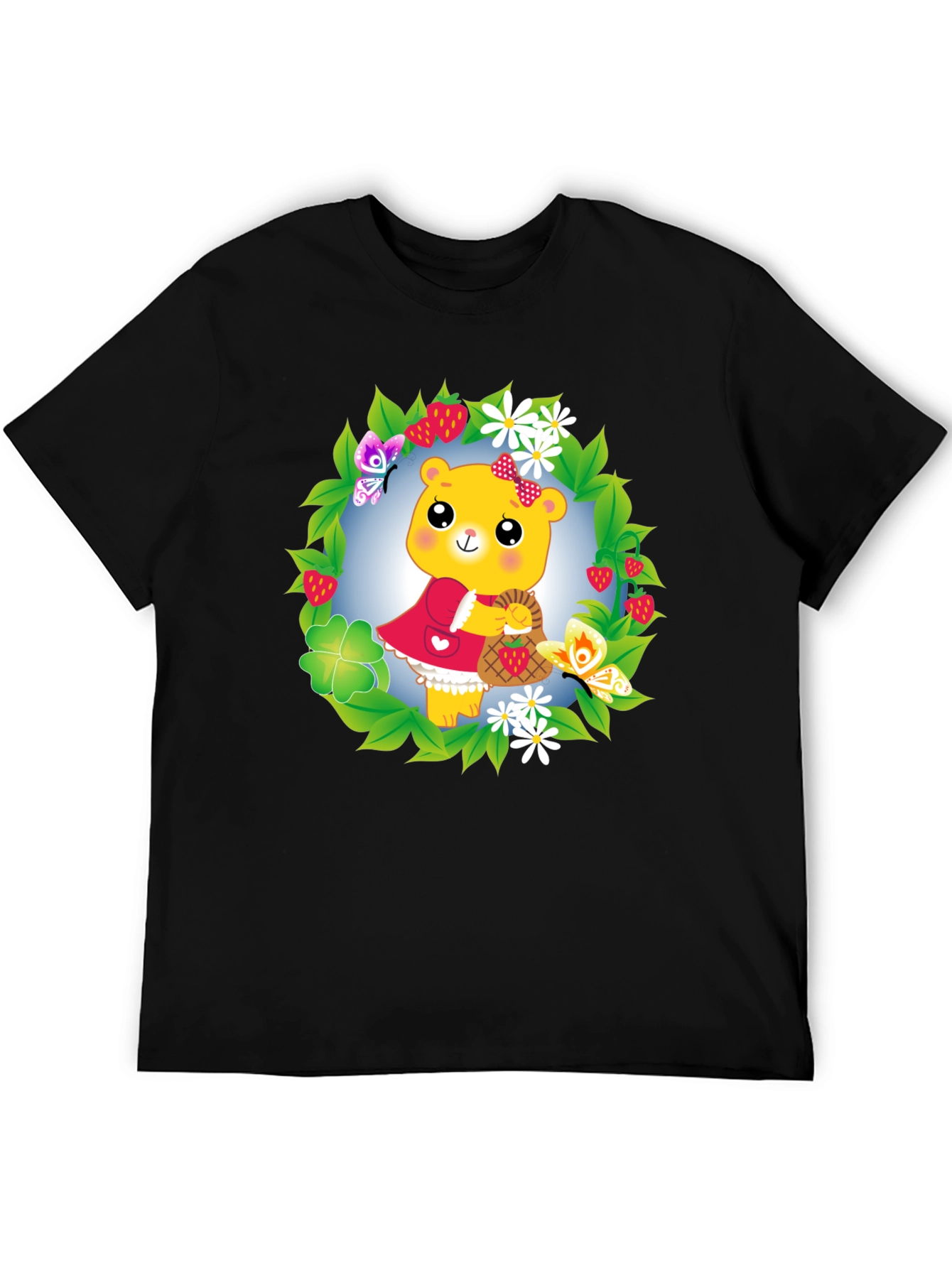 Bear in Wreath Graphic Tee