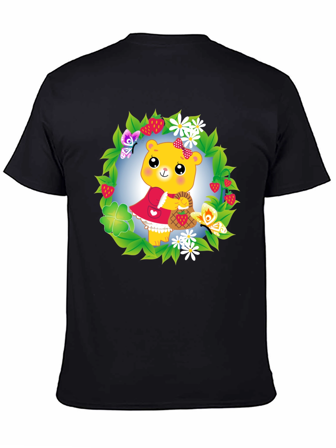 Bear in Wreath Graphic Tee