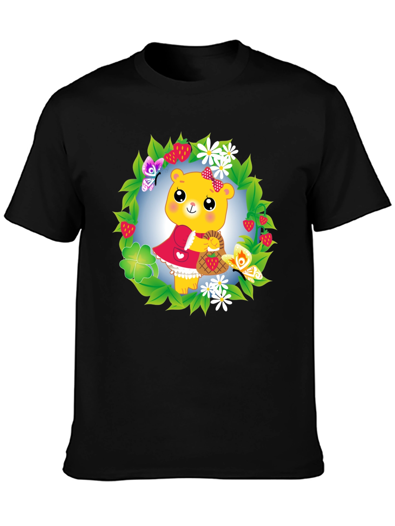 Bear in Wreath Graphic Tee