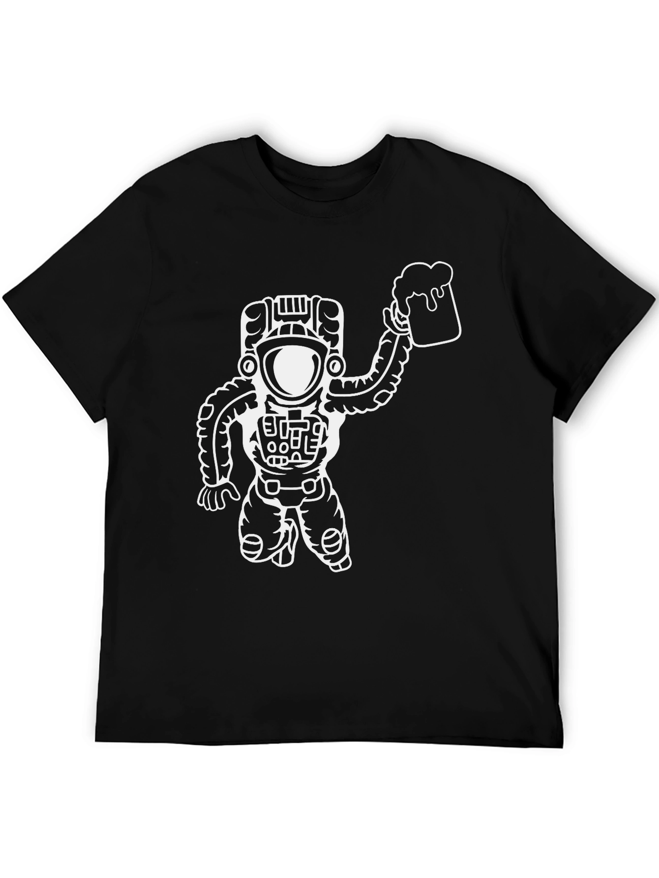 Astronaut Beer T-Shirt - Space Drinker Tee