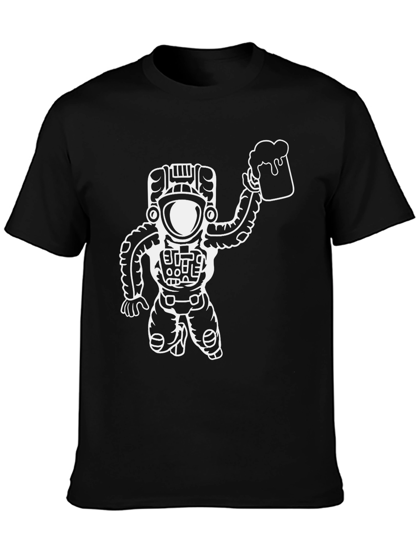 Astronaut Beer T-Shirt - Space Drinker Tee