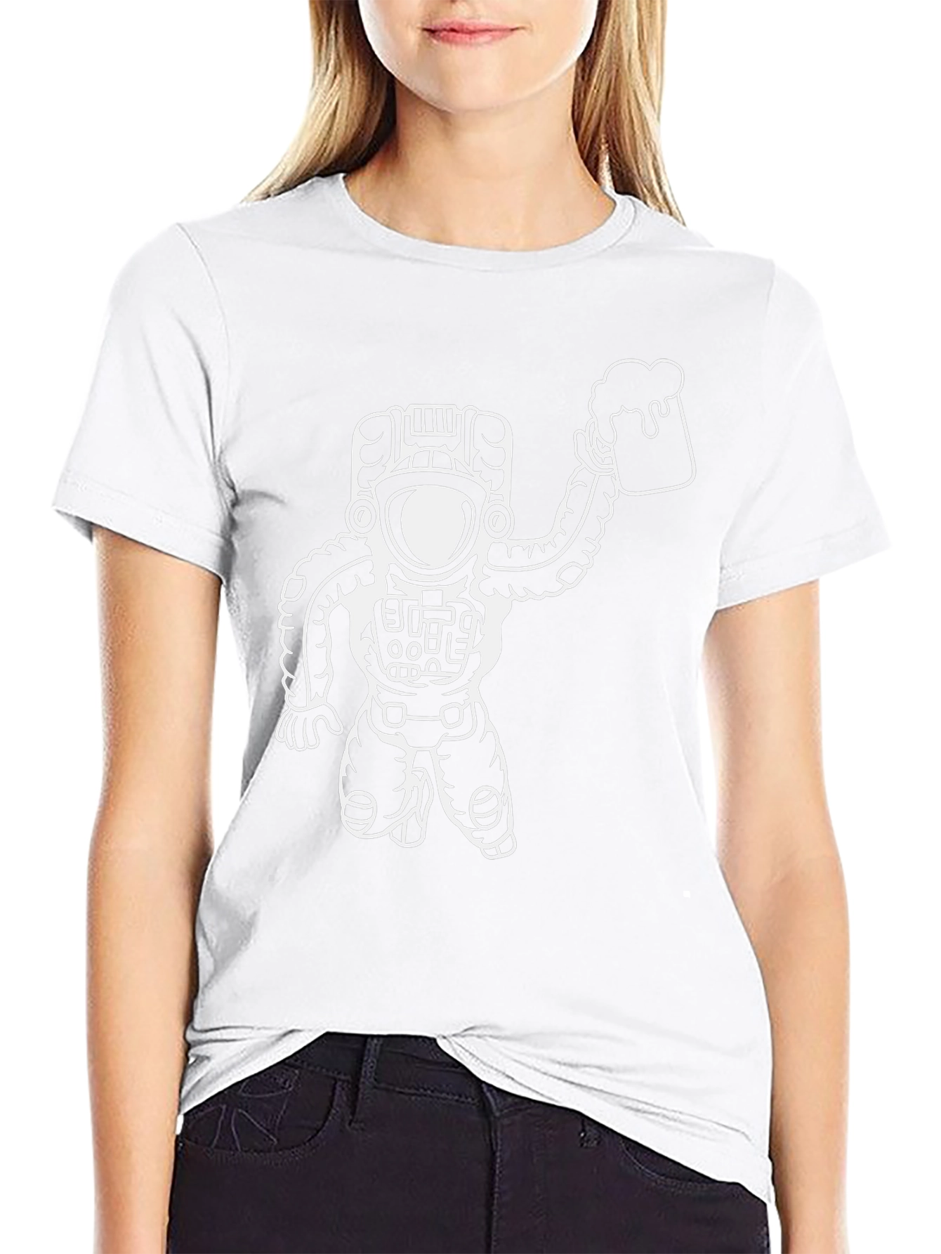 Astronaut Beer T-Shirt - Space Drinker Tee