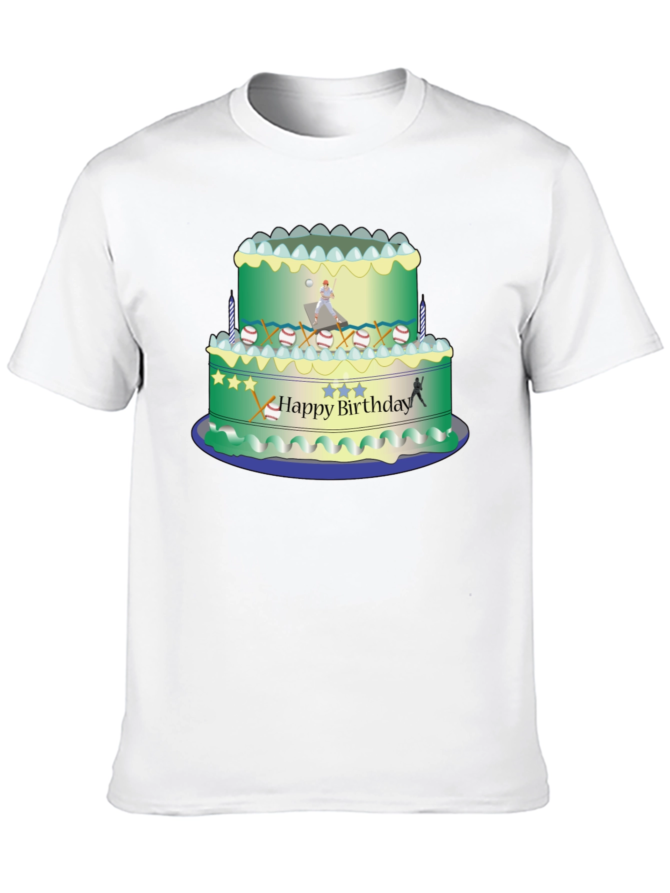Baseball Birthday Cake T-Shirt
