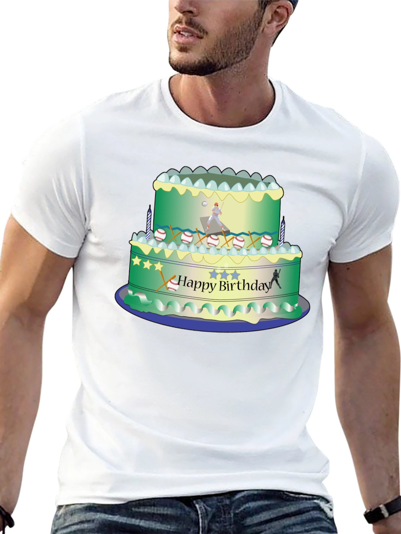 Baseball Birthday Cake T-Shirt