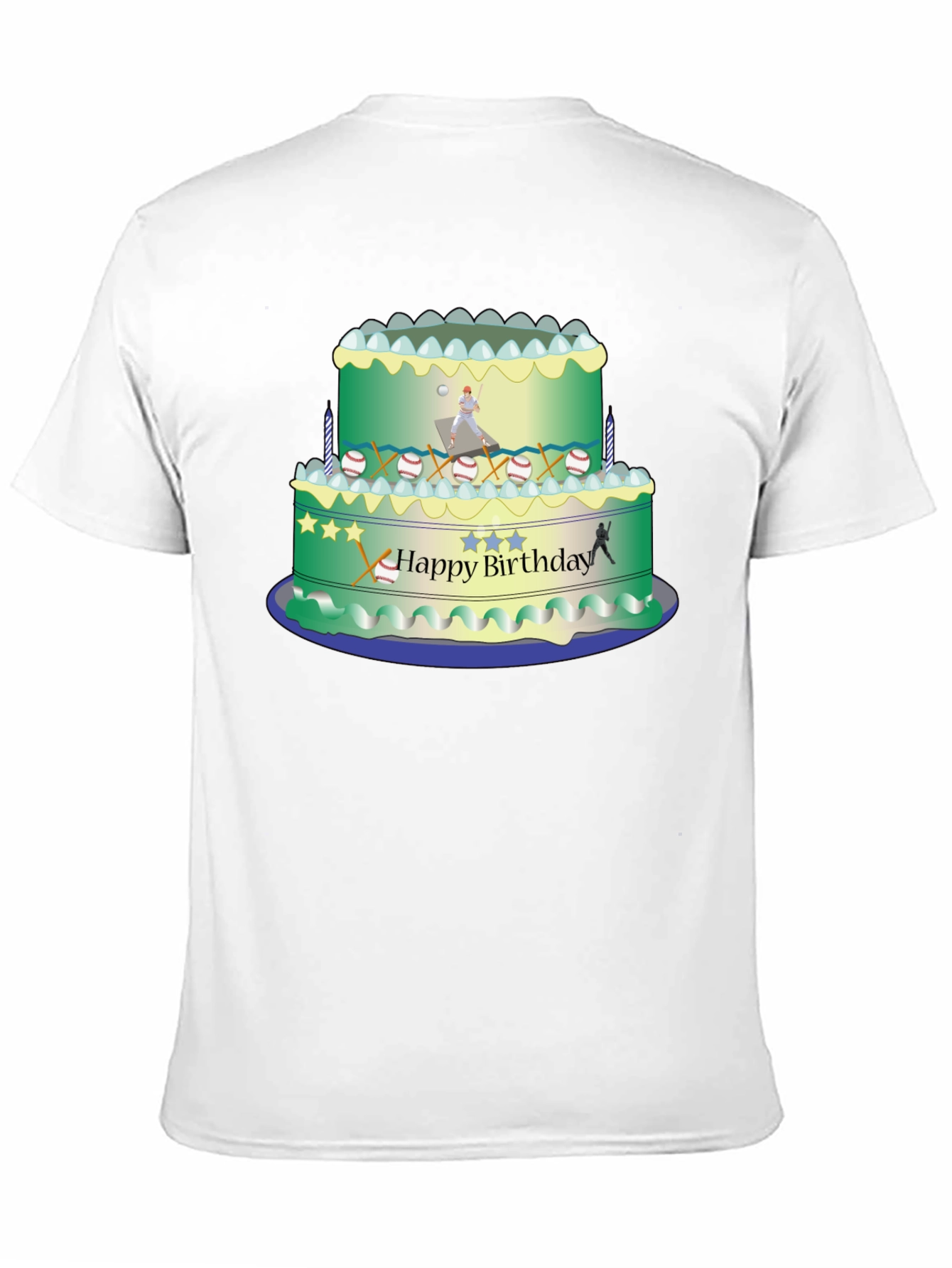 Baseball Birthday Cake T-Shirt