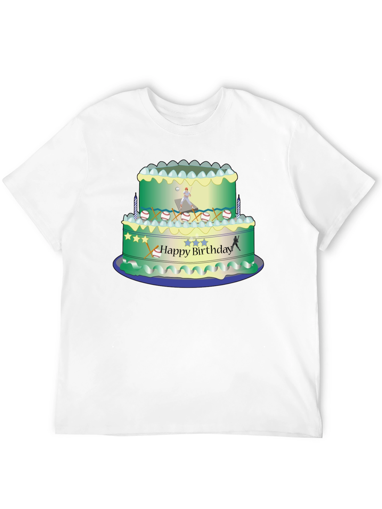Baseball Birthday Cake T-Shirt