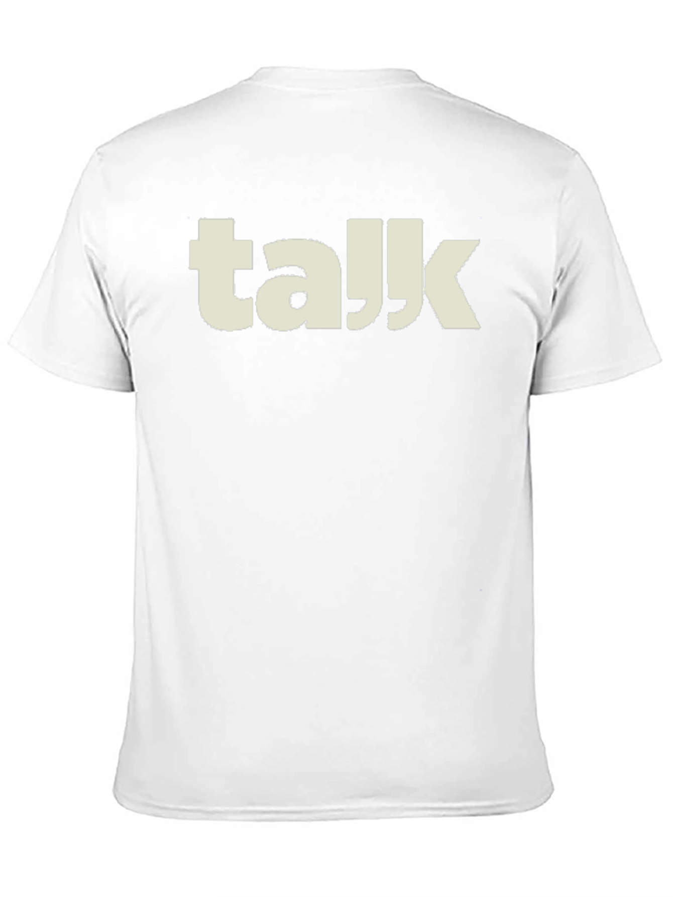 Talk T-Shirt - Black Crew Neck Graphic Tee