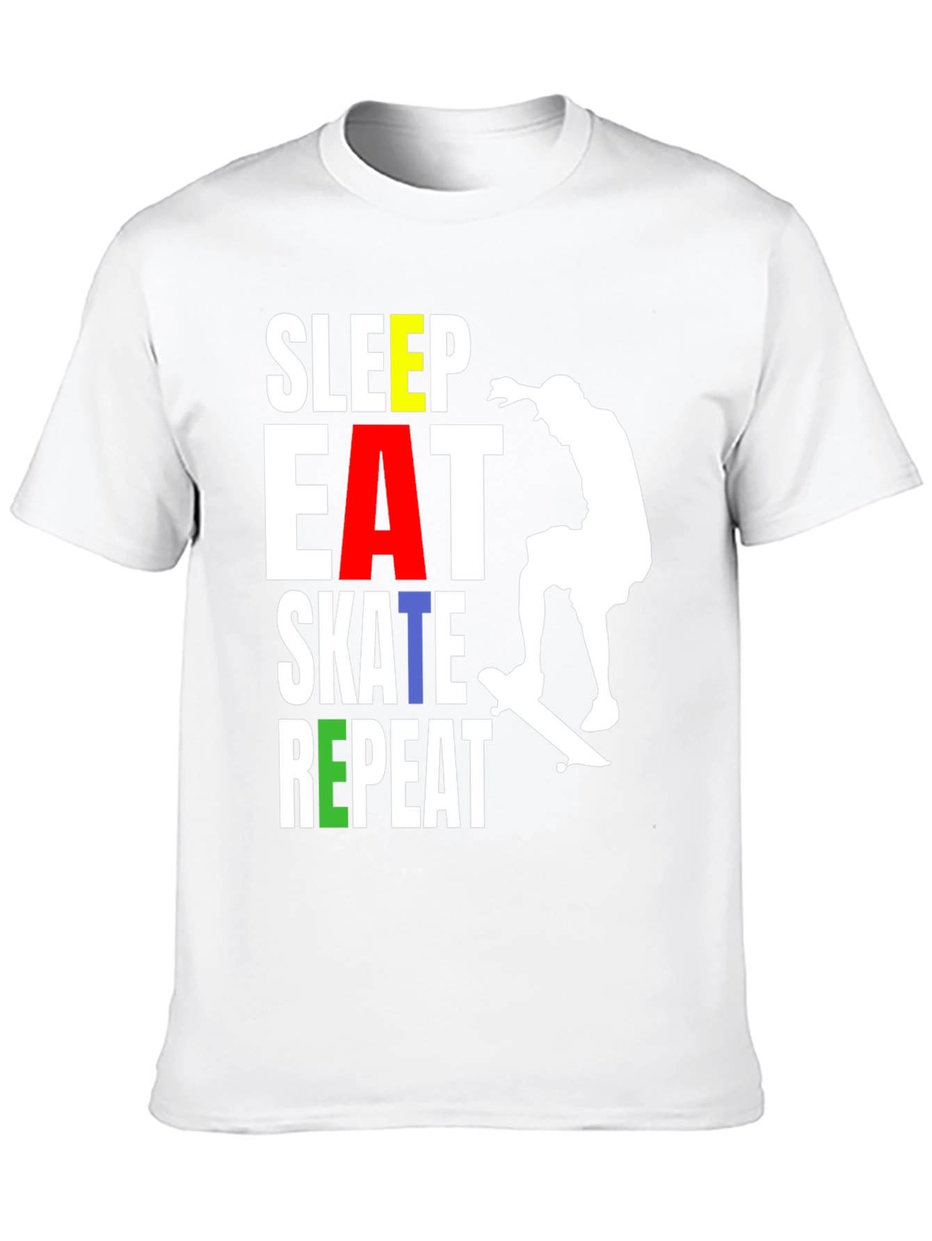 Skate Repeat T-Shirt - Stylish Skater Tee