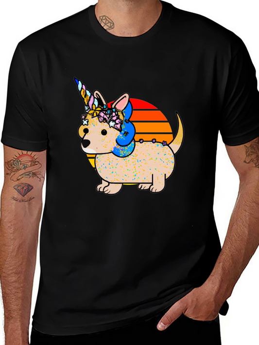 Unicorn Dog T-Shirt Cute Pet Graphic Tee