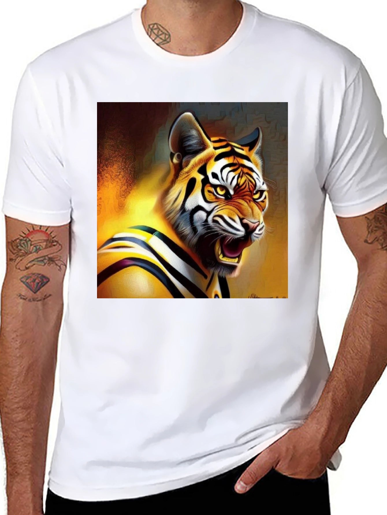 Tiger Graphic Tee - Fierce Style