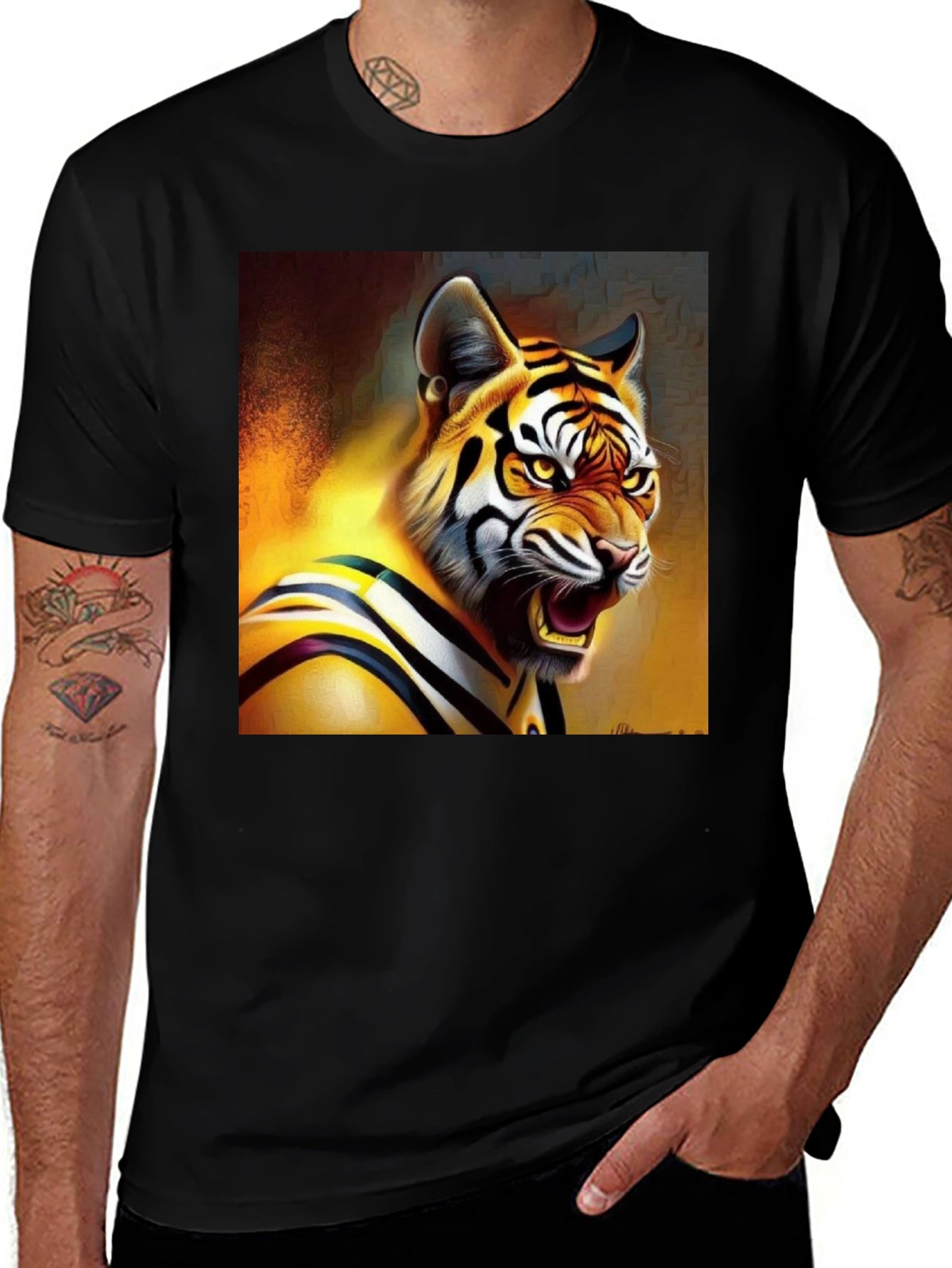 Tiger Graphic Tee - Fierce Style