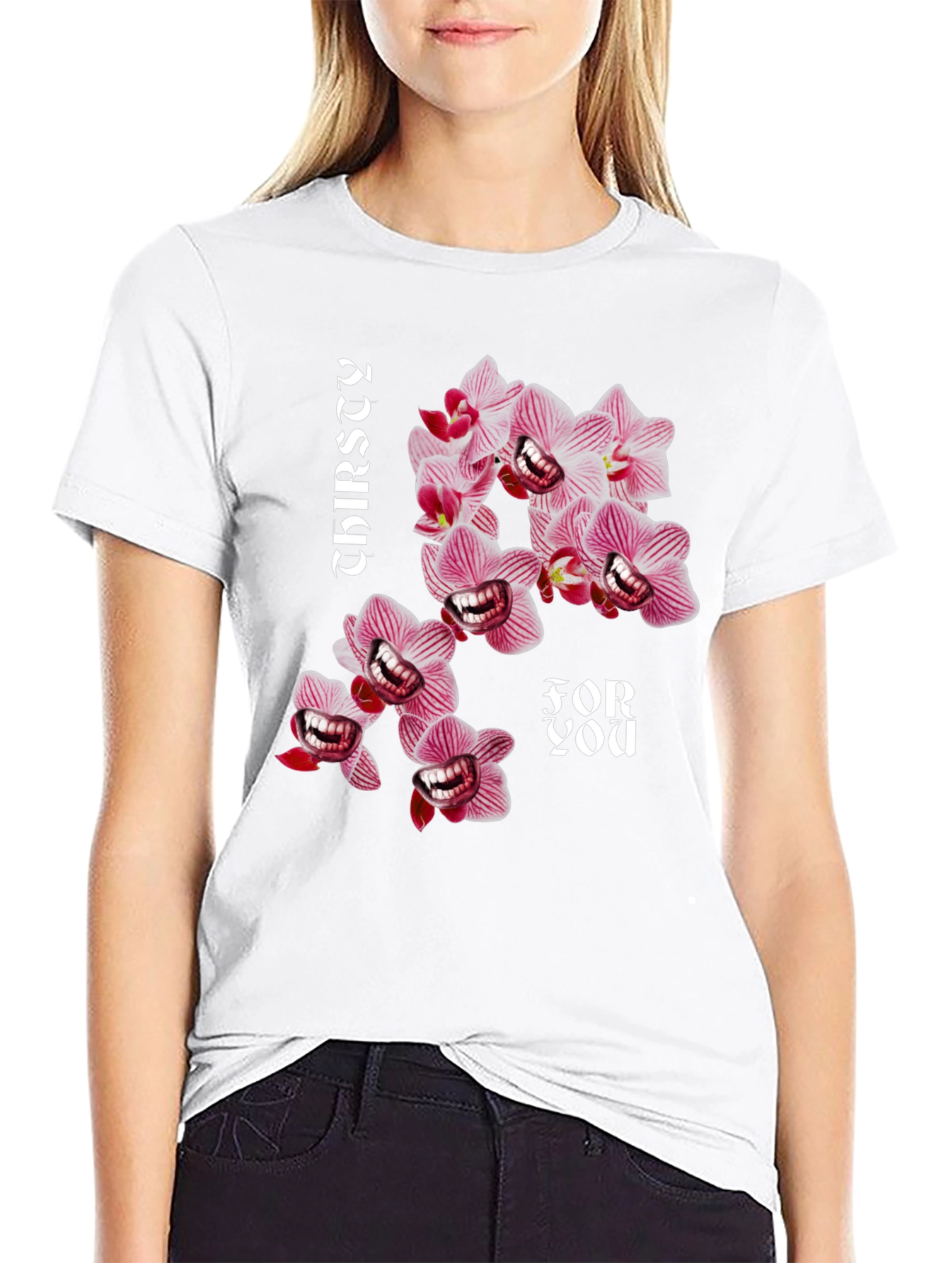 Thirsty For You Graphic Tee - Black T-Shirt