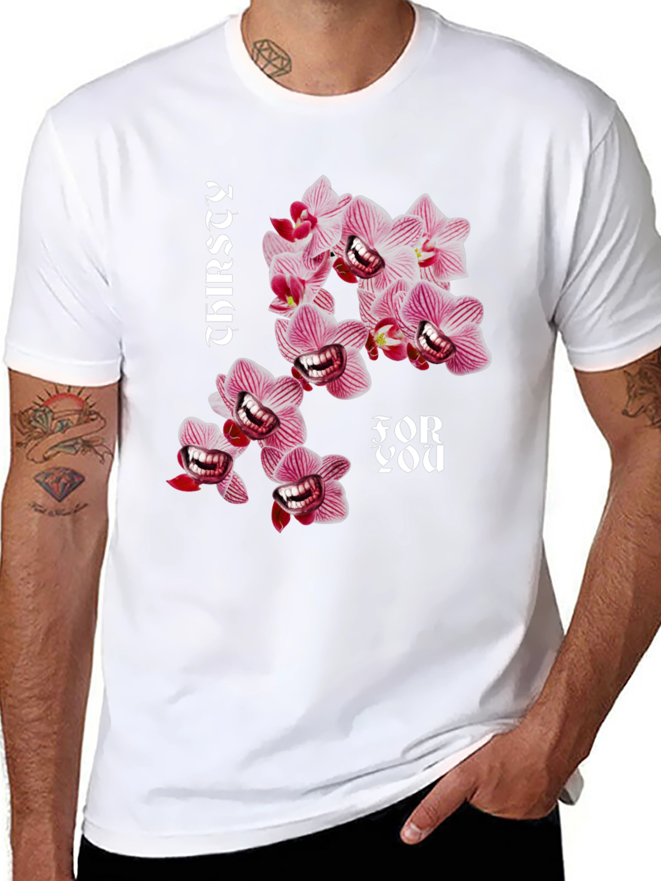 Thirsty For You Graphic Tee - Black T-Shirt