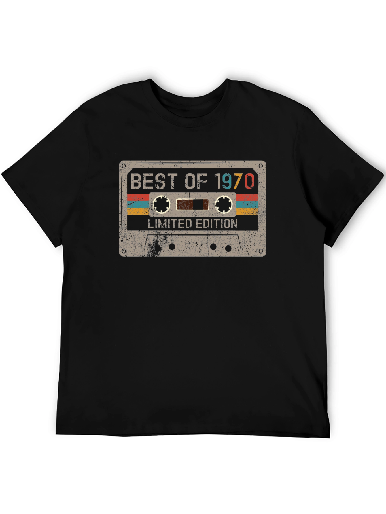 Retro Best of 1970 Cassette Tape Graphic T-Shirt