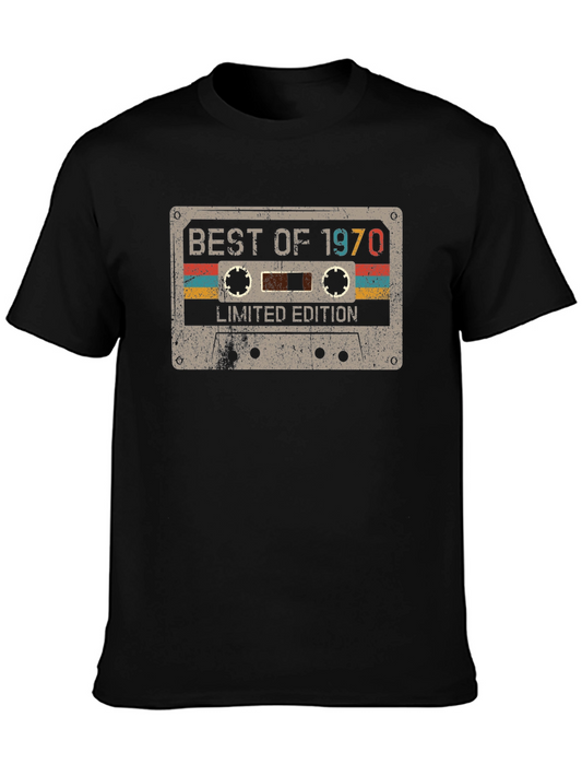 Retro Best of 1970 Cassette Tape Graphic T-Shirt