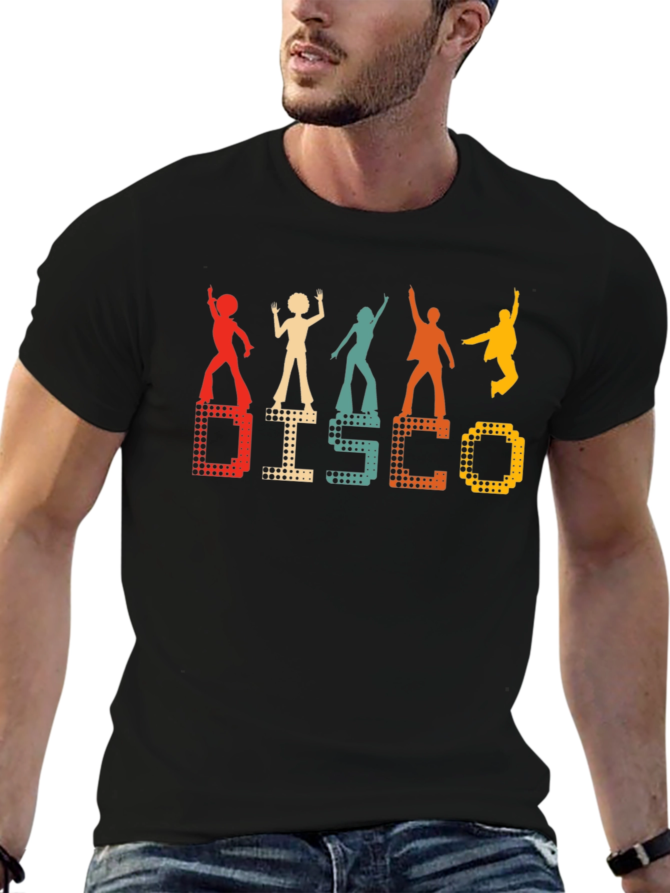 Retro Disco Graphic Tee - 70s Inspired Dance Shirt