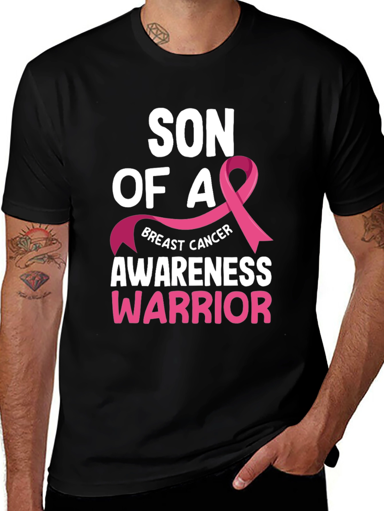 Son Of A Breast Cancer Awareness Warrior T-Shirt