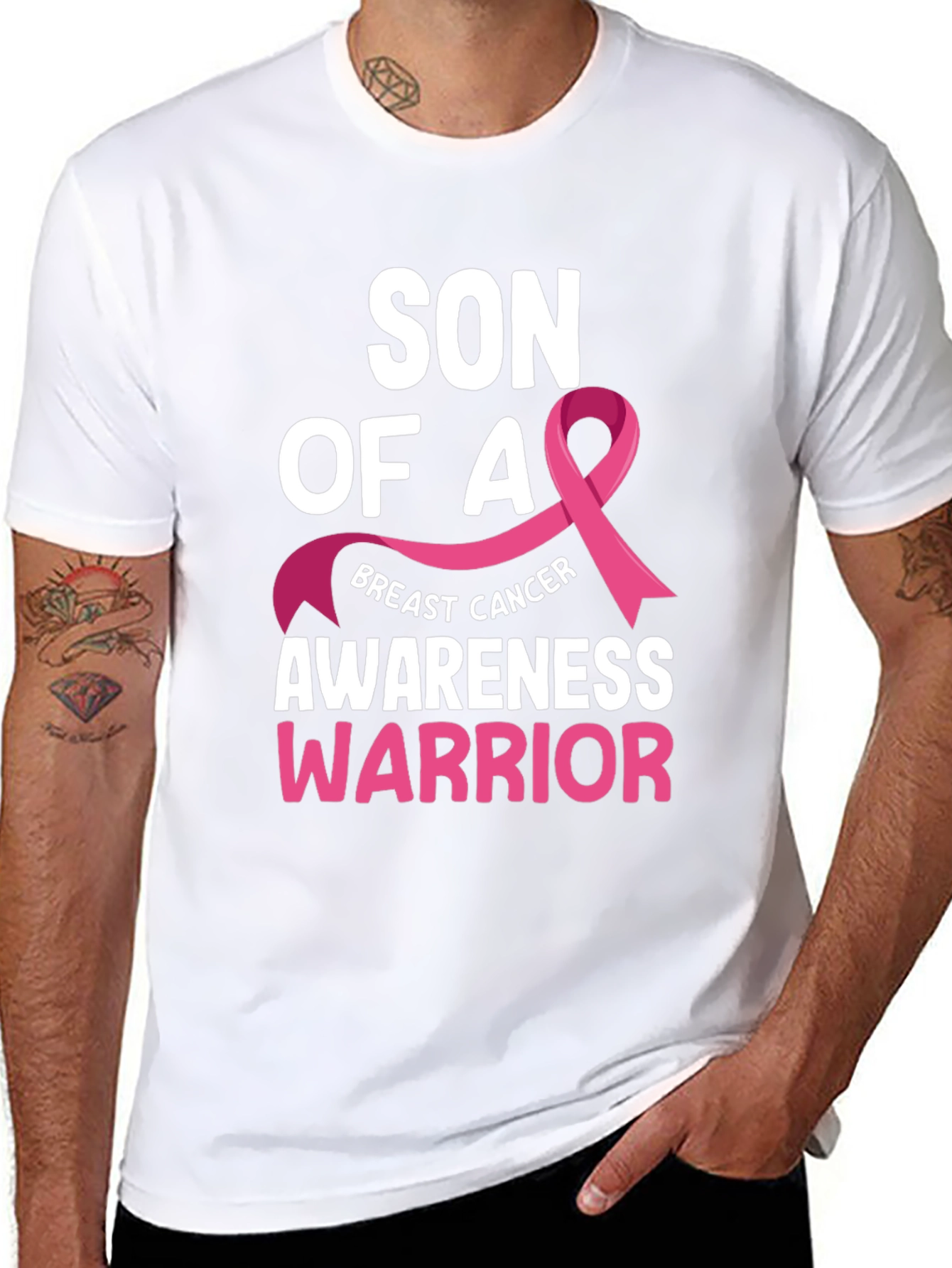 Son Of A Breast Cancer Awareness Warrior T-Shirt