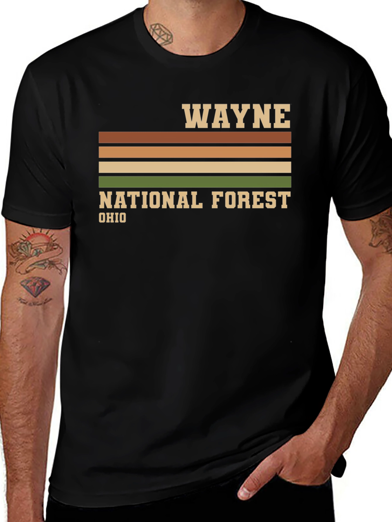 Wayne National Forest Ohio Retro T-Shirt