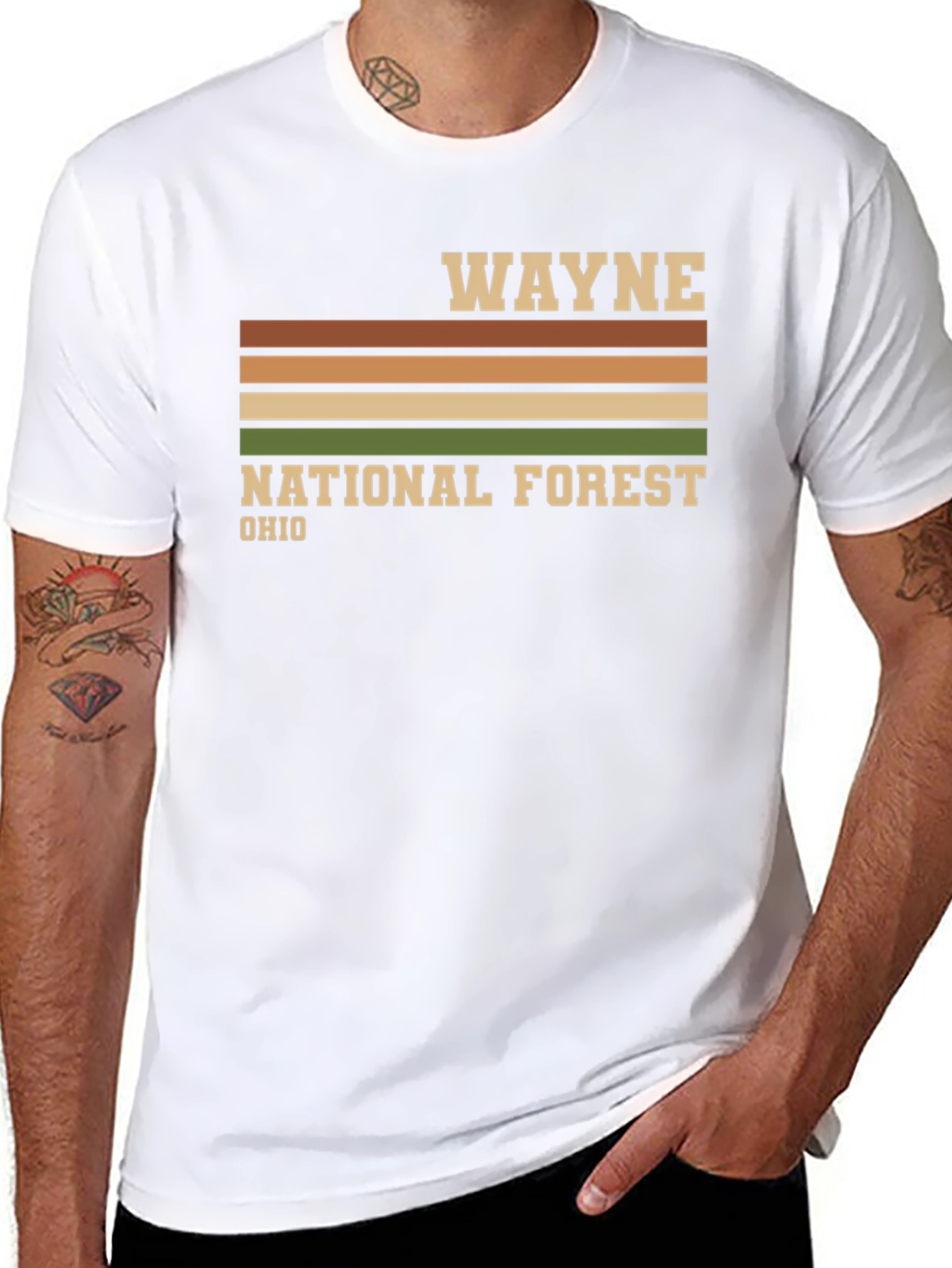 Wayne National Forest Ohio Retro T-Shirt