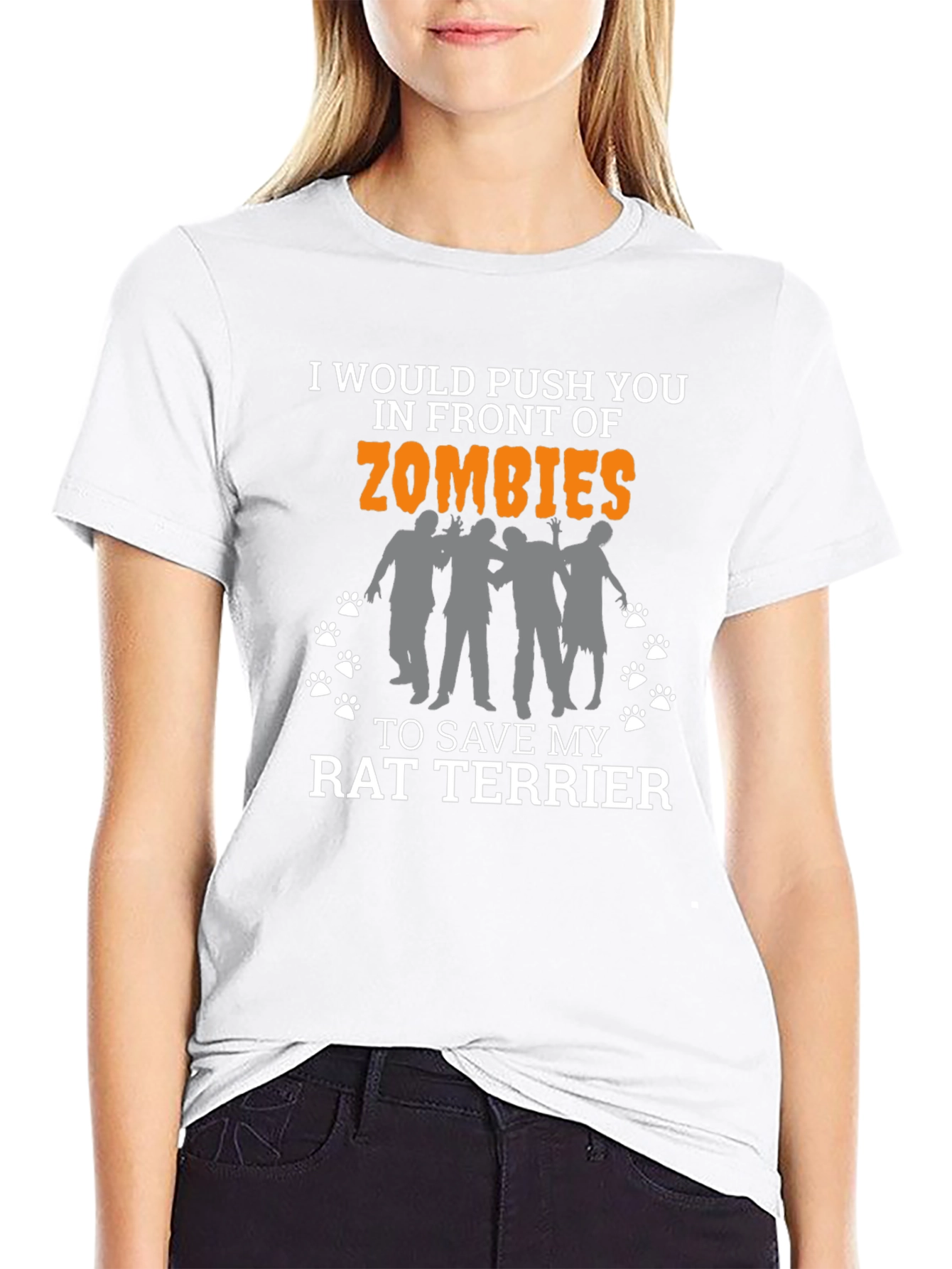 Rat Terrier Zombie T-Shirt - Funny Dog Lover Tee