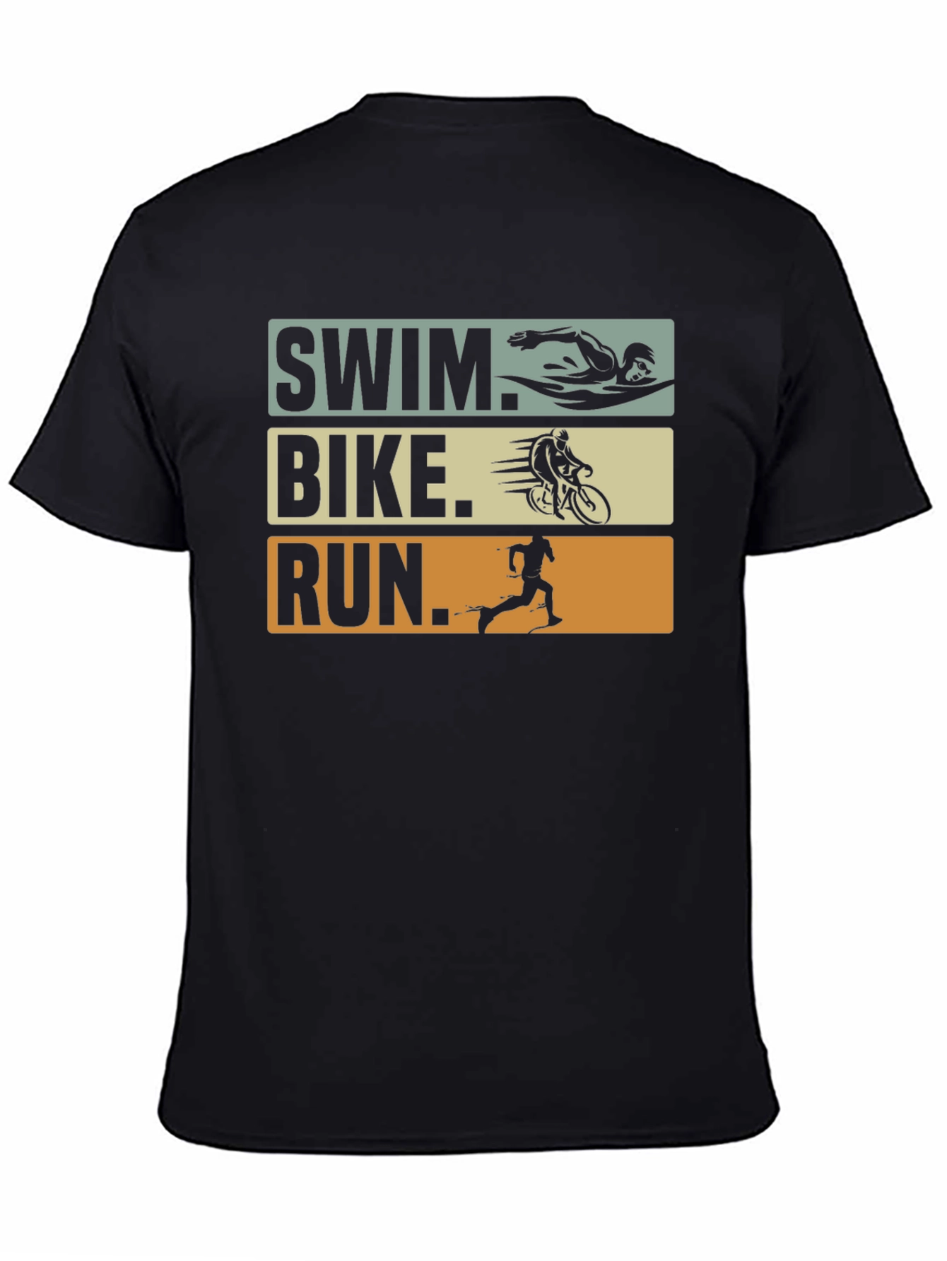 Triathlon Swim Bike Run Graphic T-Shirt