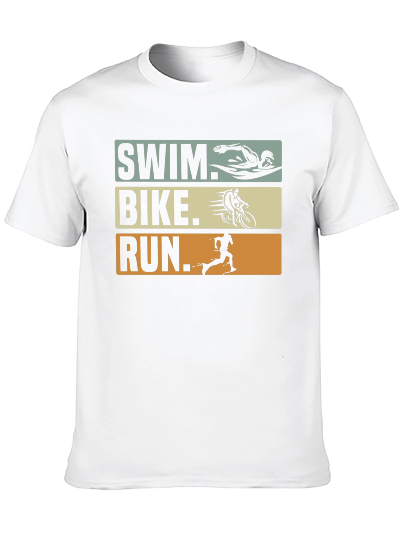 Triathlon Swim Bike Run Graphic T-Shirt