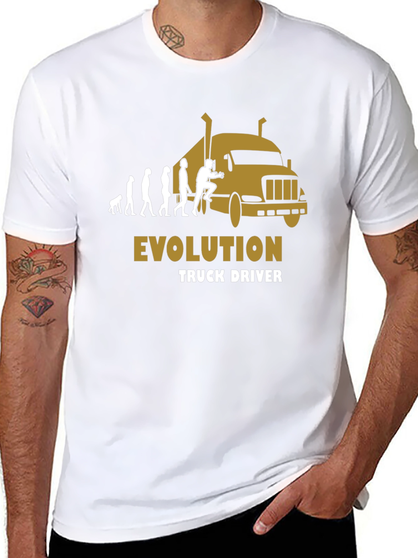 Truck Driver Evolution Graphic T-Shirt