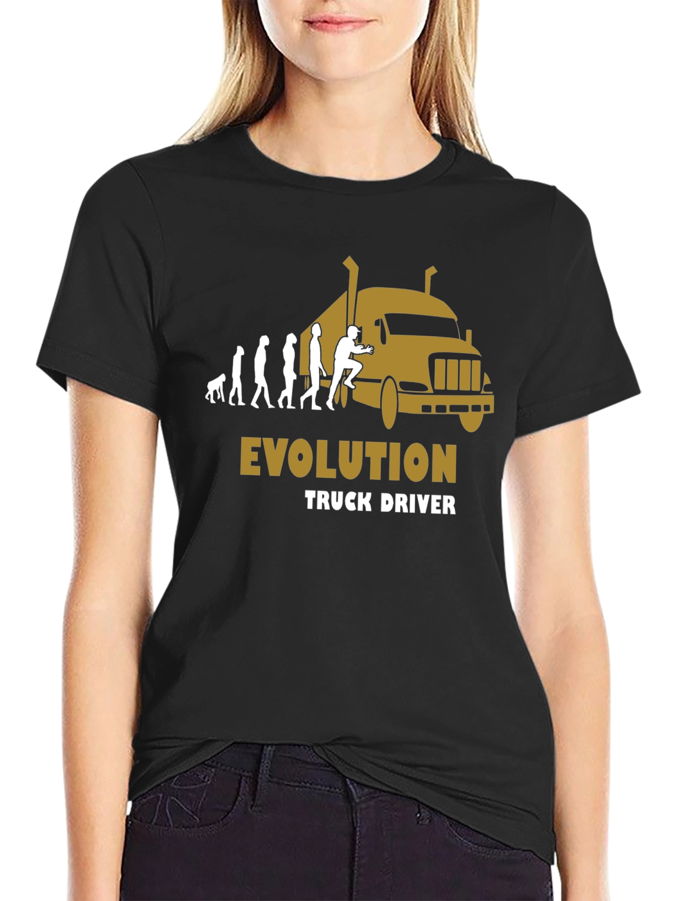 Truck Driver Evolution Graphic T-Shirt