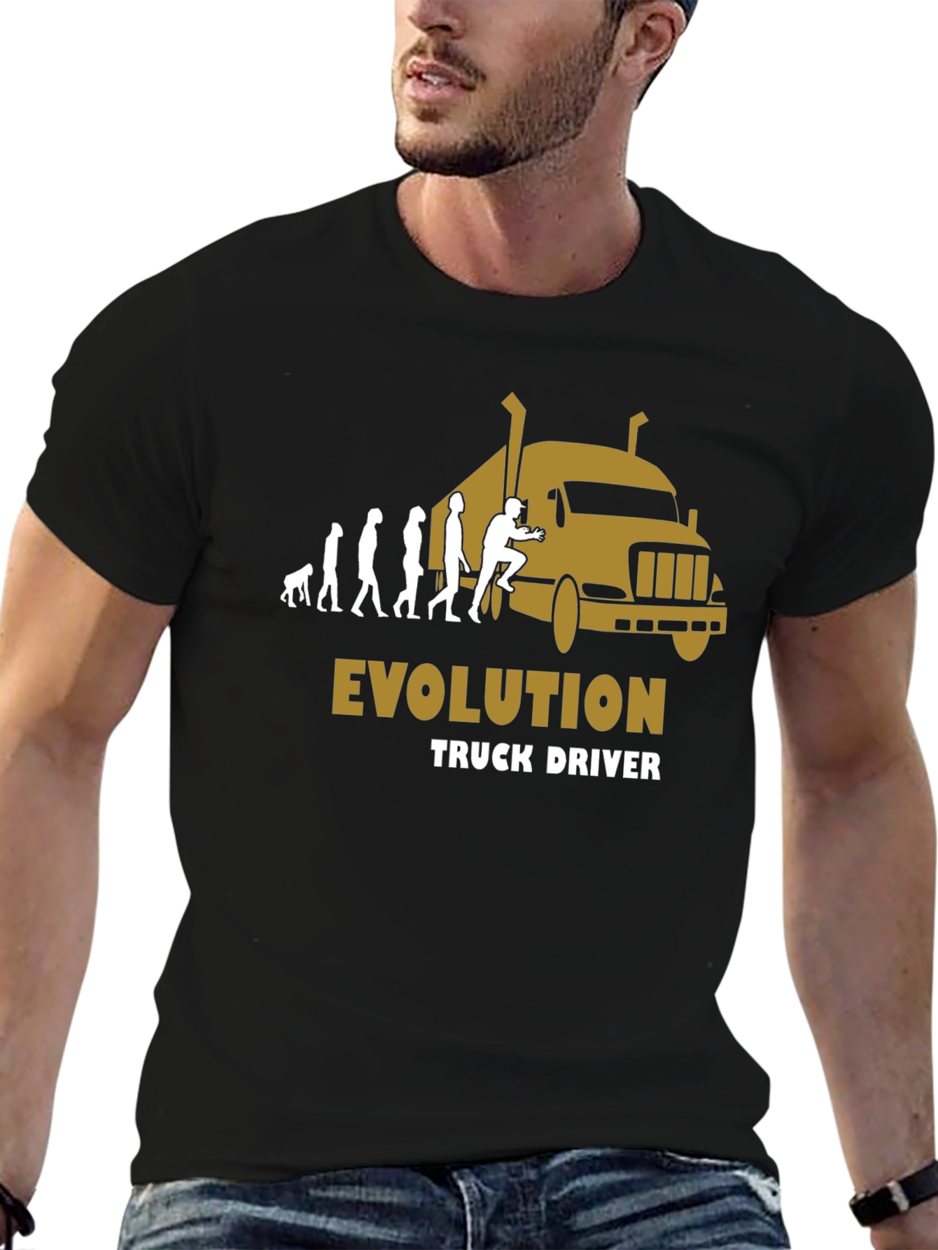 Truck Driver Evolution Graphic T-Shirt