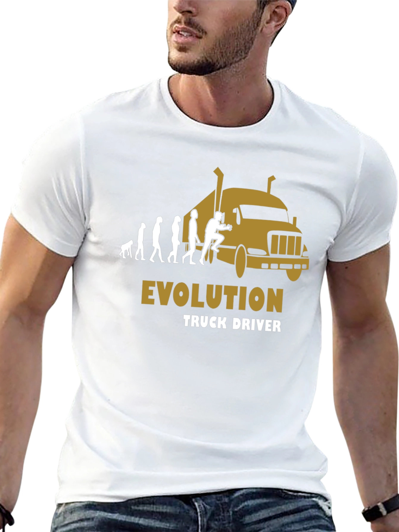 Truck Driver Evolution Graphic T-Shirt
