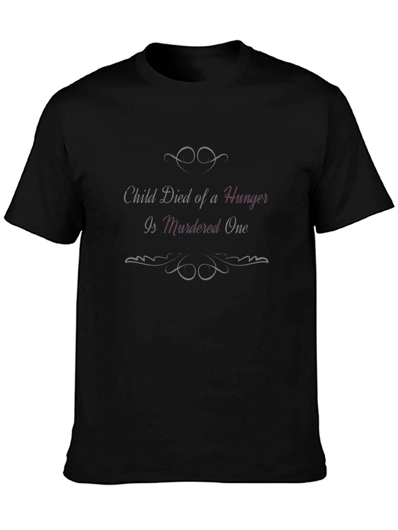 Statement Black Graphic T-Shirt