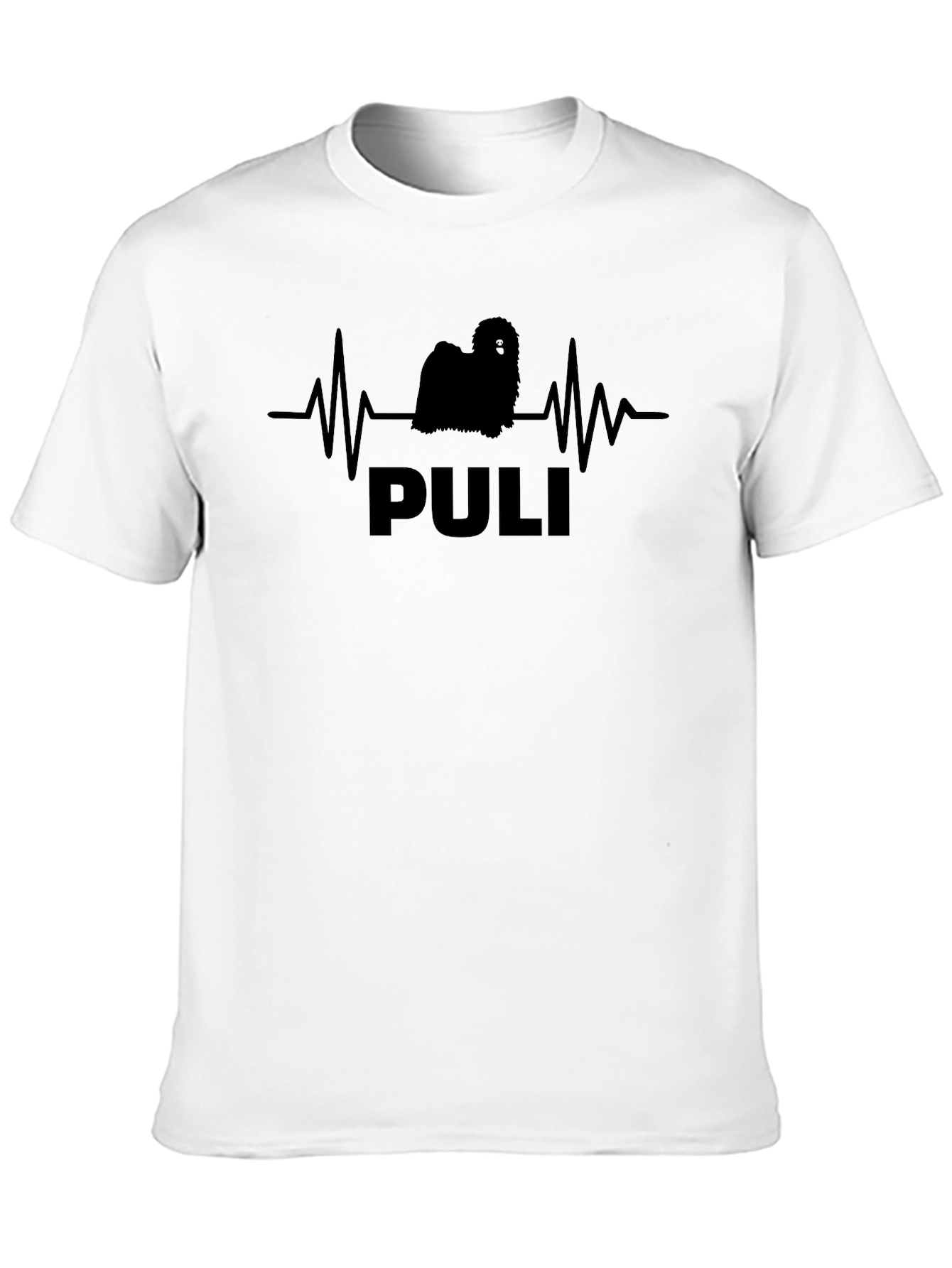 Puli Dog Breed Heartbeat T-Shirt