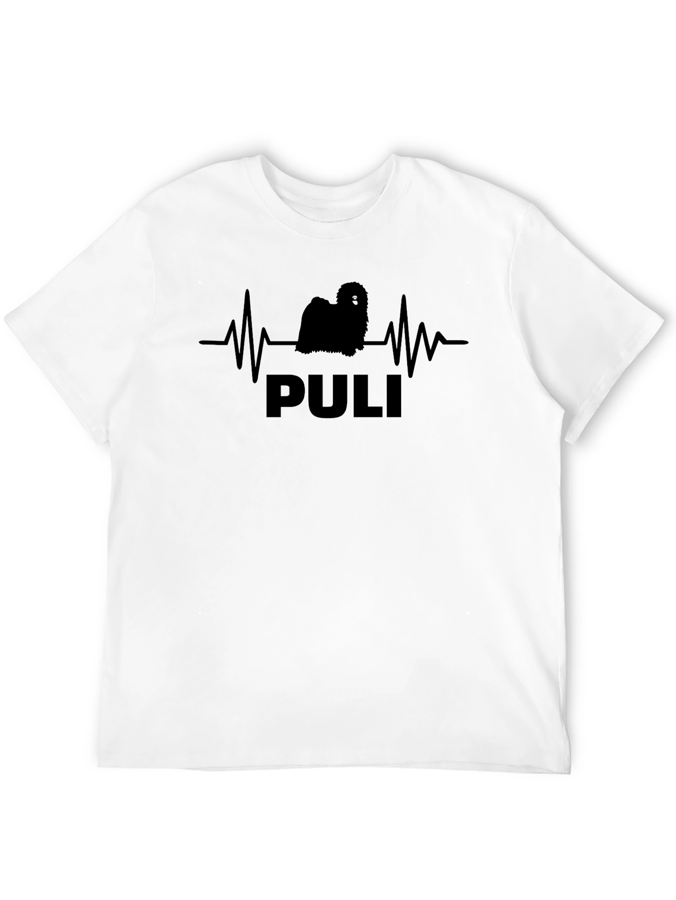 Puli Dog Breed Heartbeat T-Shirt