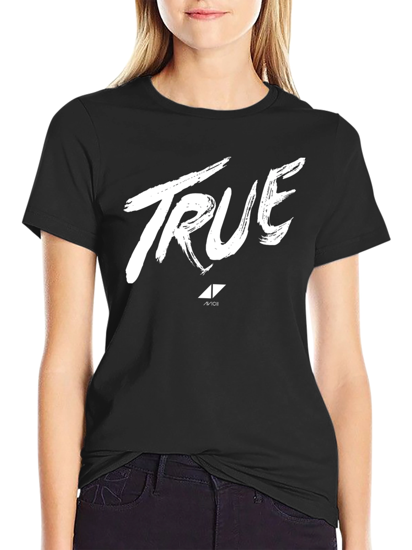 Avicii True Graphic Tee - Black Cotton T-Shirt
