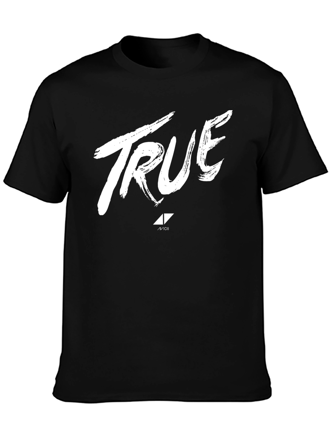 Avicii True Graphic Tee - Black Cotton T-Shirt