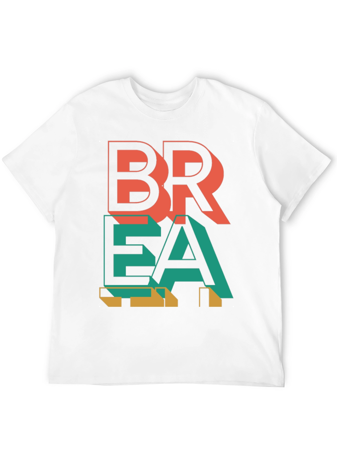 Abstract Graphic Print Mens T-Shirt