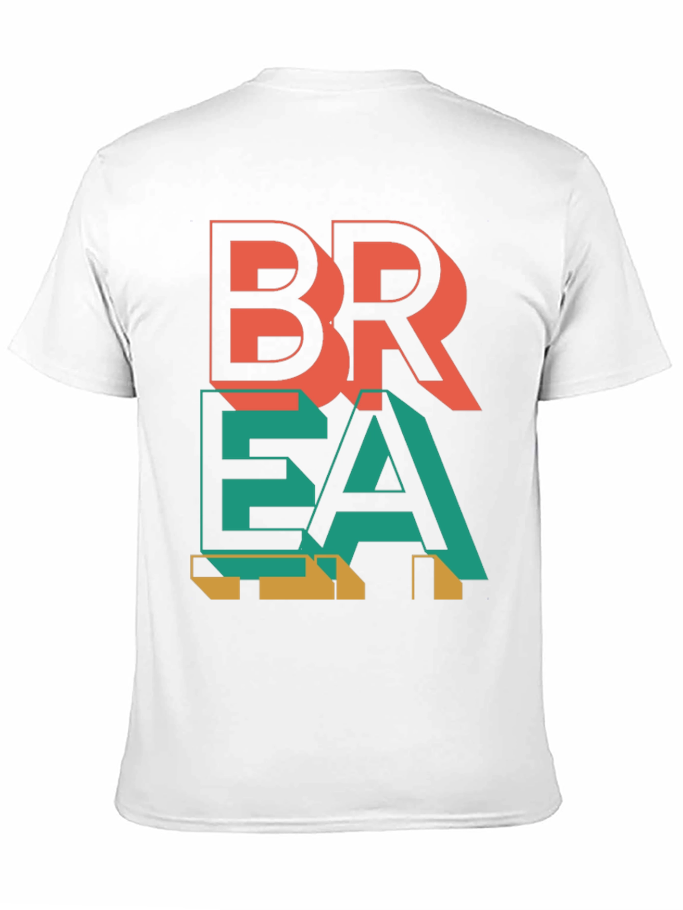 Abstract Graphic Print Mens T-Shirt