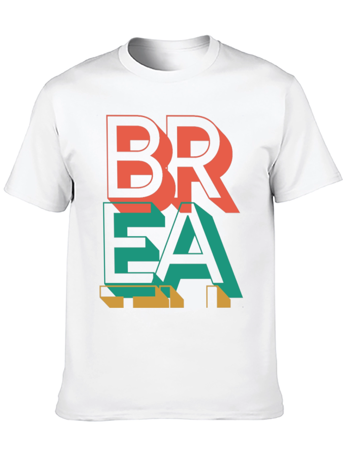 Abstract Graphic Print Mens T-Shirt