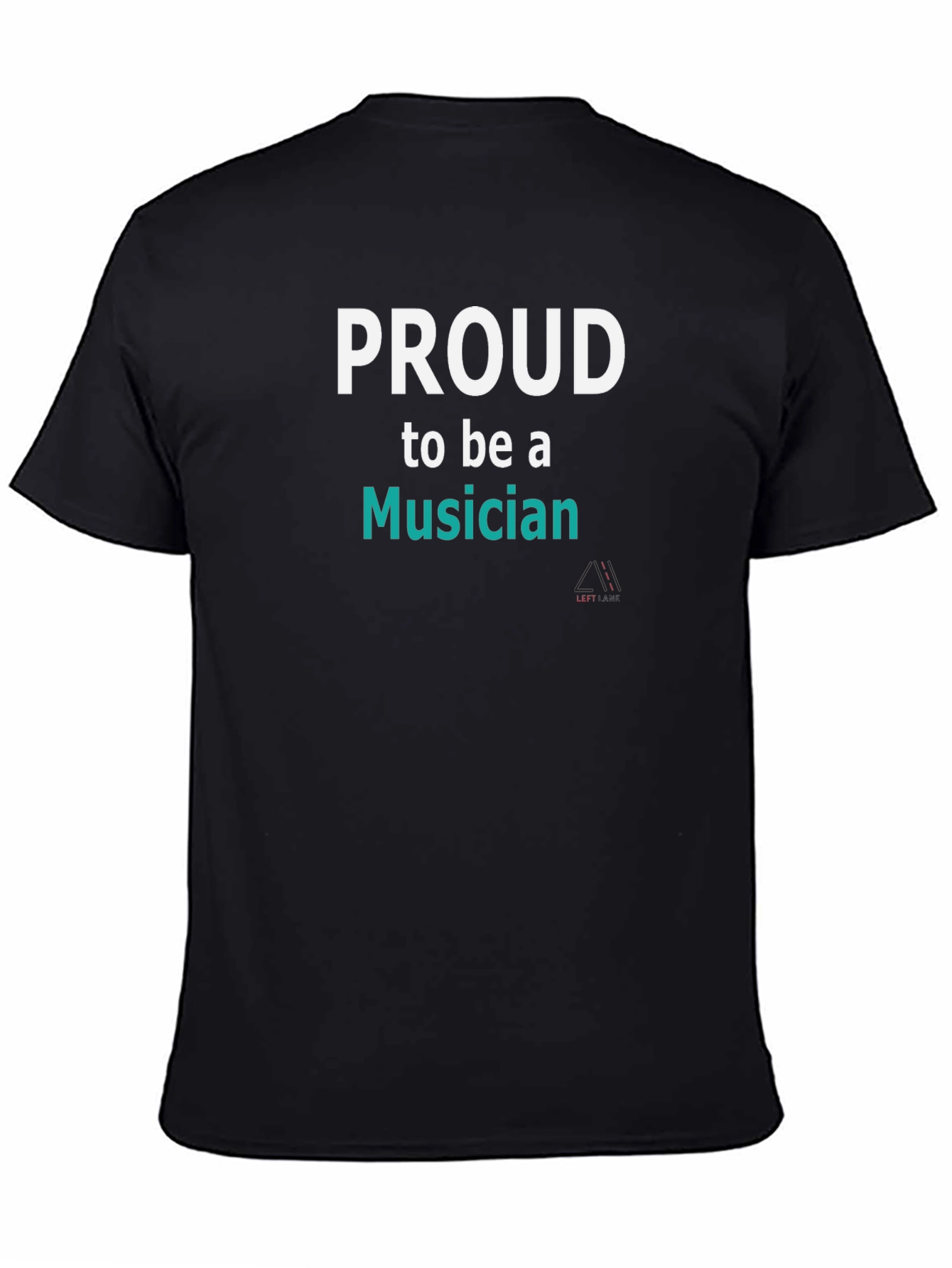 Proud Musician Graphic Tee - Black Cotton Blend