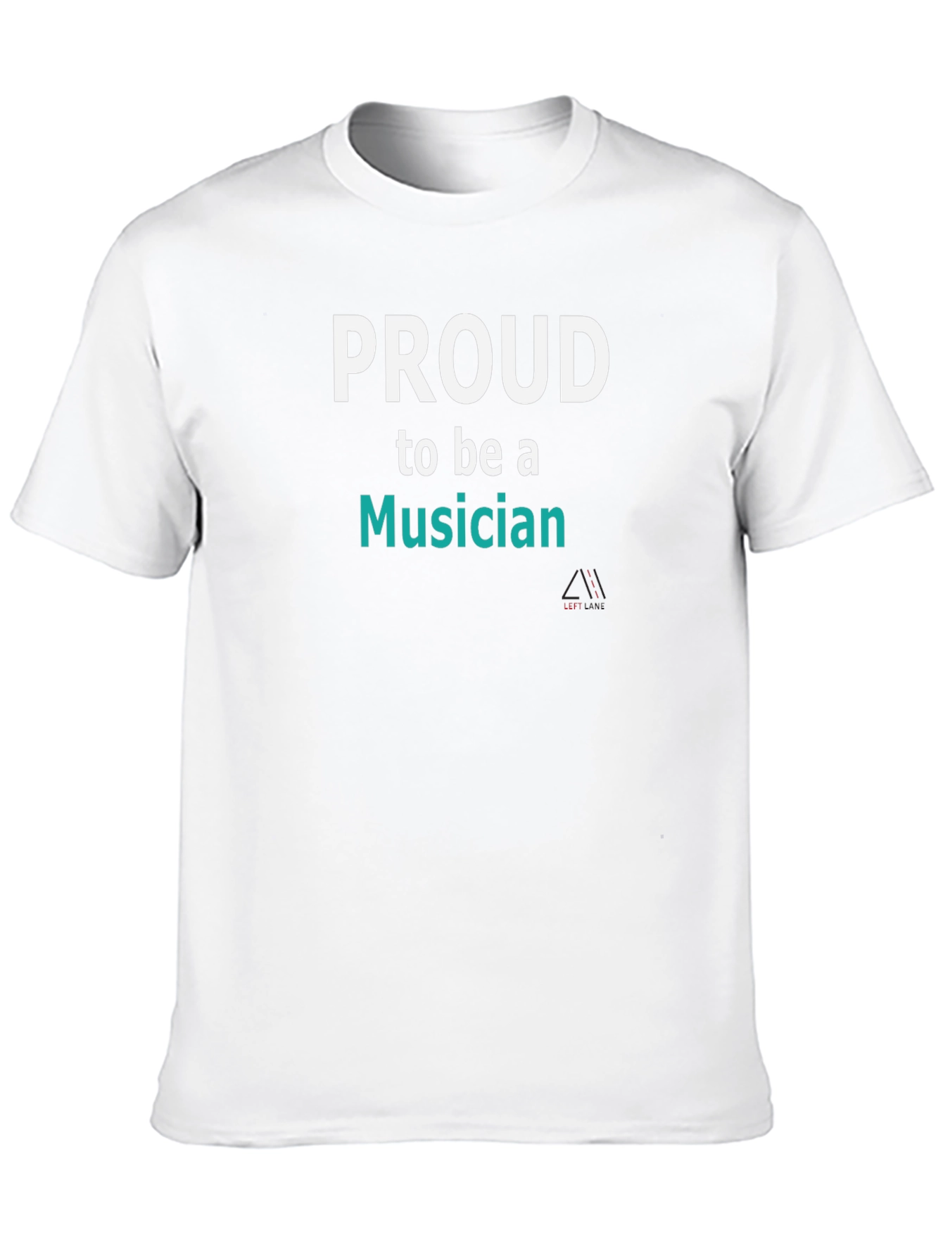 Proud Musician Graphic Tee - Black Cotton Blend