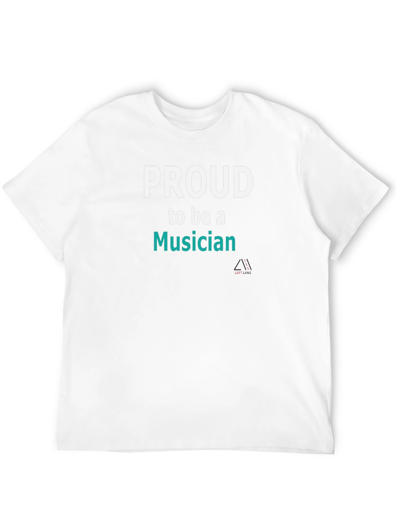 Proud Musician Graphic Tee - Black Cotton Blend