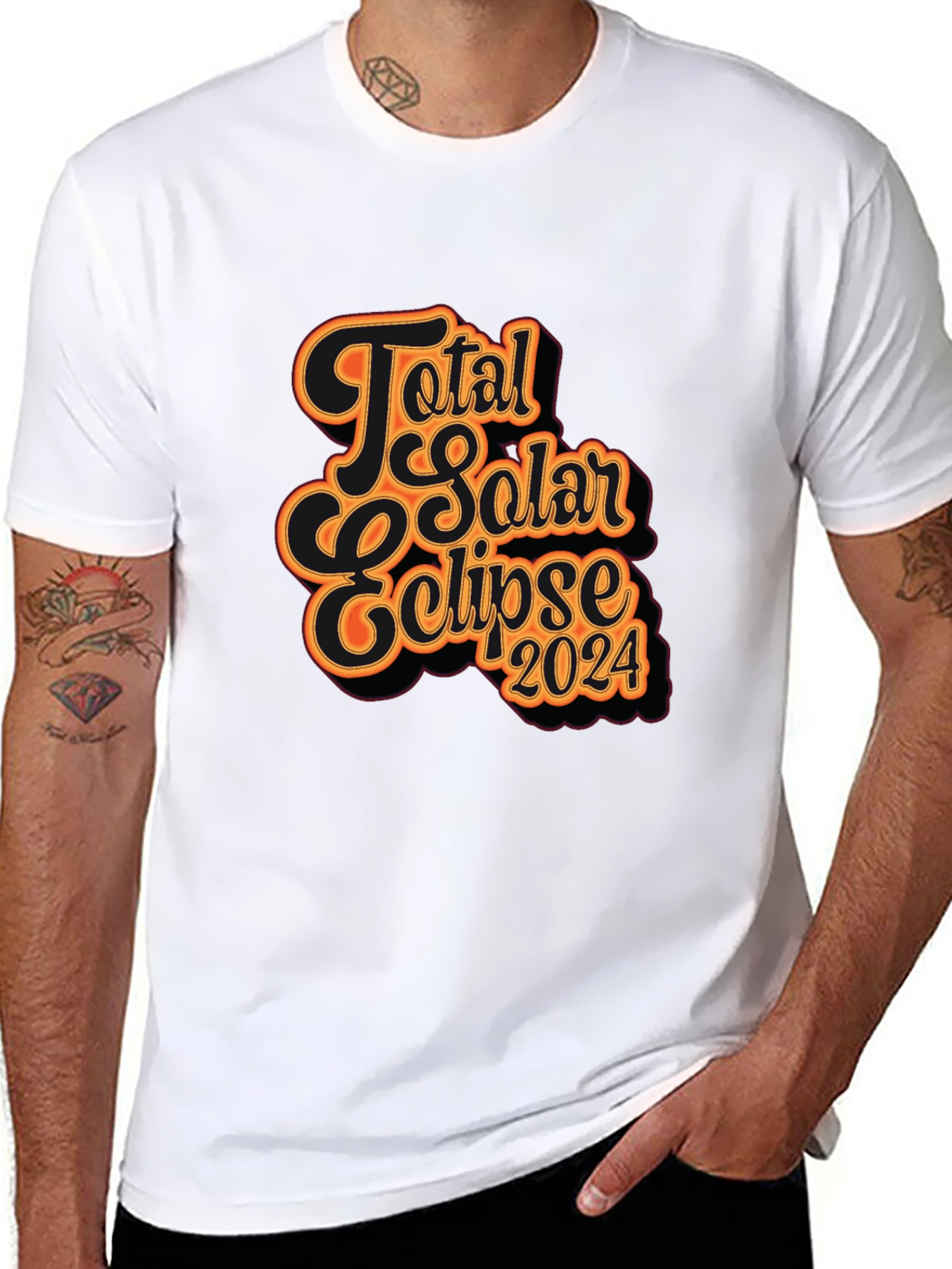 Total Solar Eclipse 2024 Graphic T-Shirt