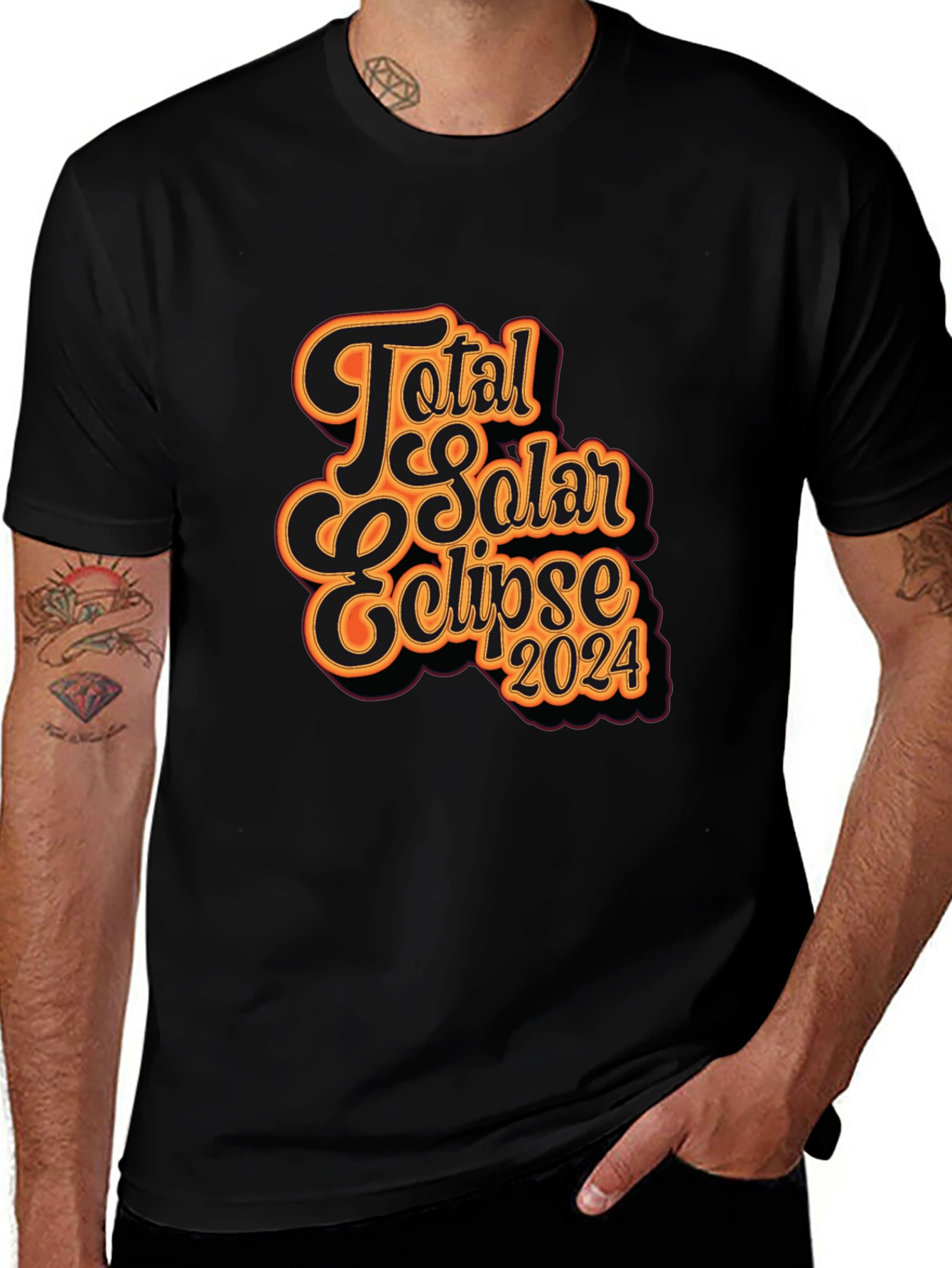 Total Solar Eclipse 2024 Graphic T-Shirt