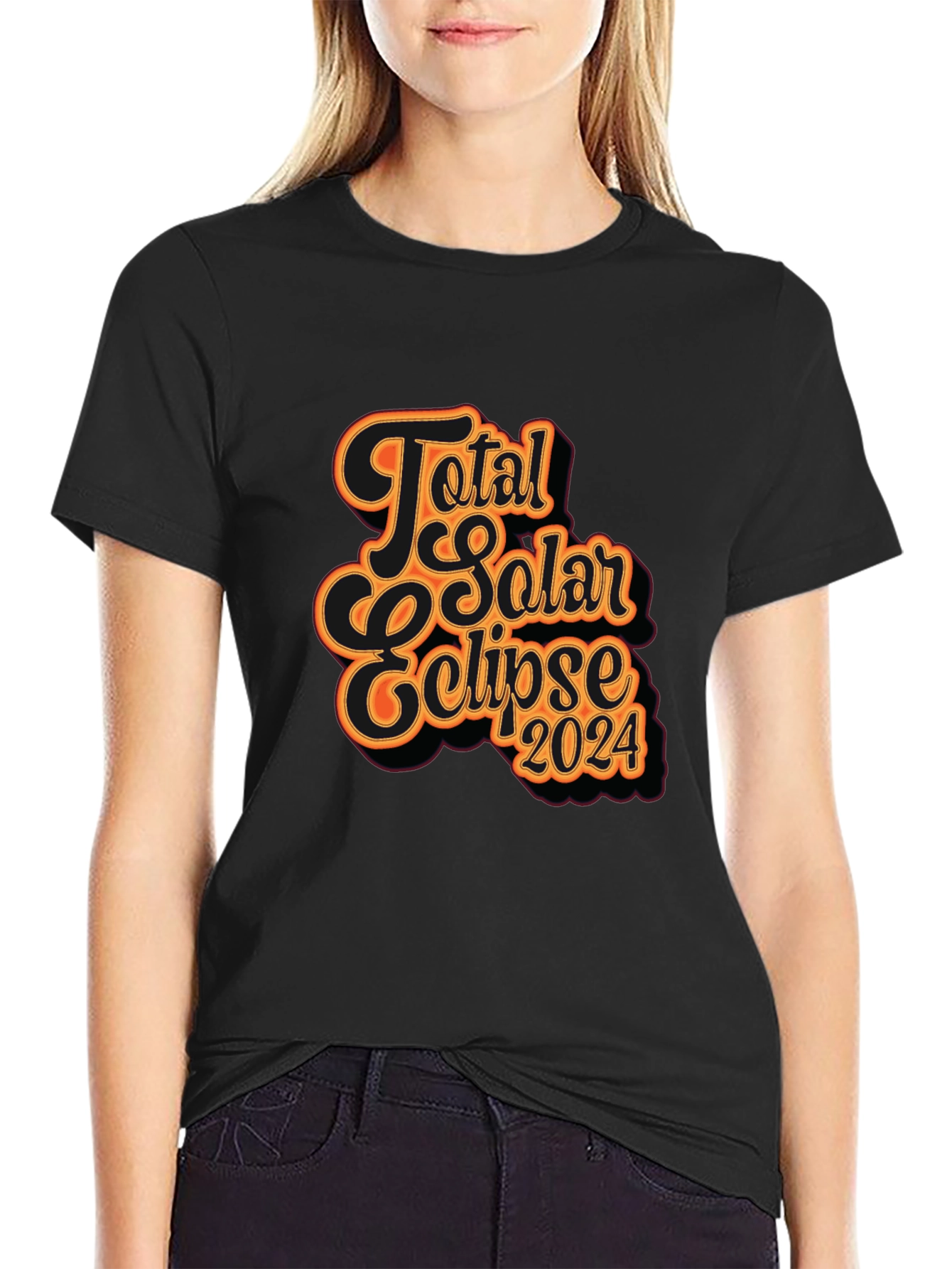 Total Solar Eclipse 2024 Graphic T-Shirt