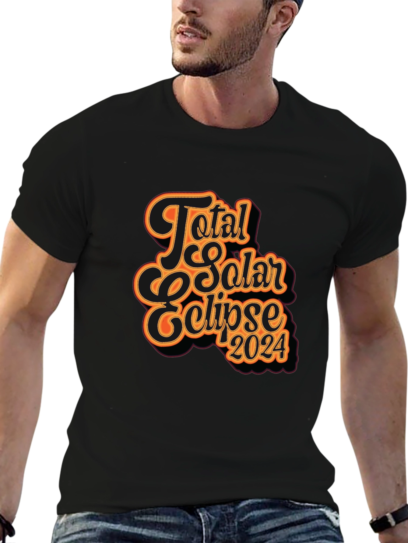Total Solar Eclipse 2024 Graphic T-Shirt