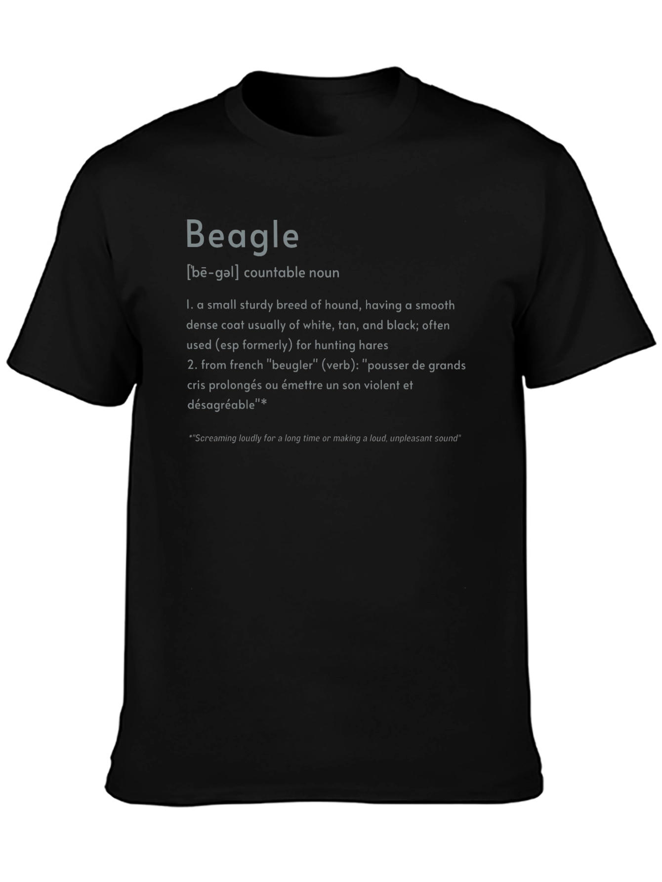 Beagle Definition Graphic Tee - Dog Lovers T-Shirt