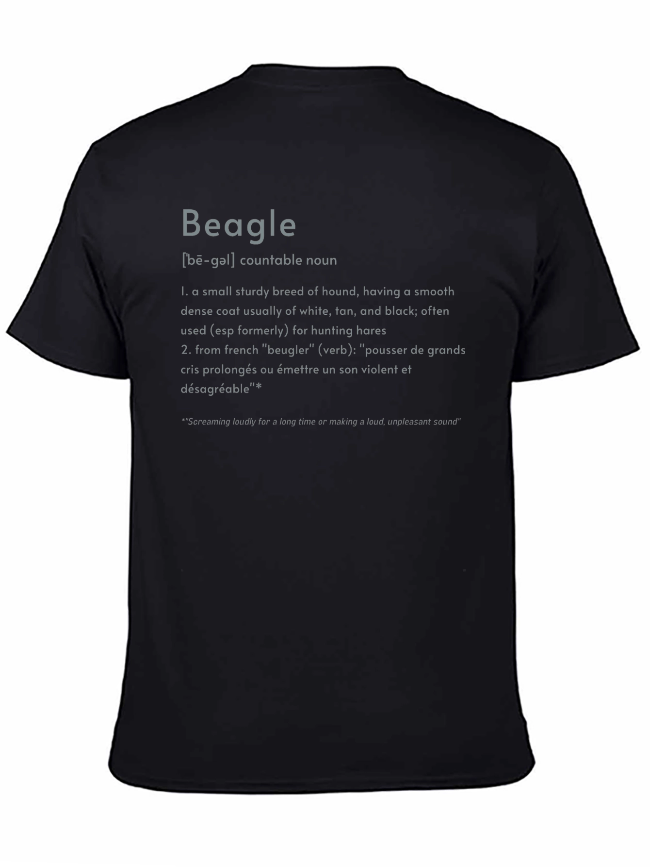 Beagle Definition Graphic Tee - Dog Lovers T-Shirt